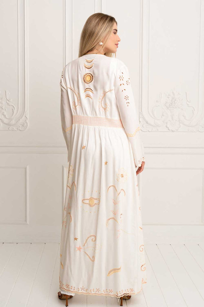 Angelina Kimono Duster (White)