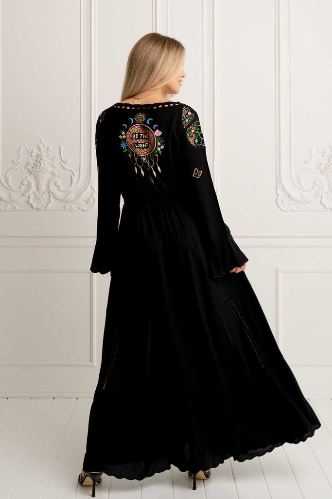 Flamingo Kimono Dress