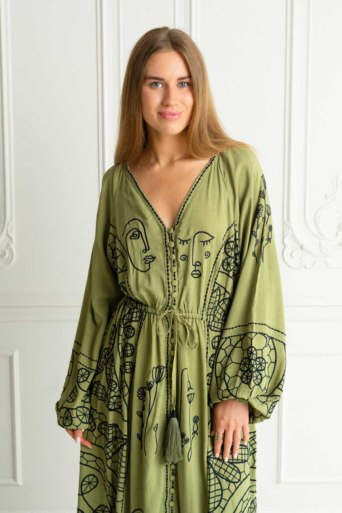 Artistry Embroidered Dress