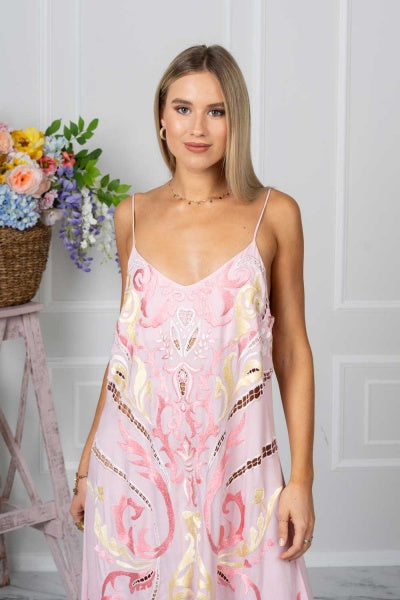 Gisele High Low Slip Dress