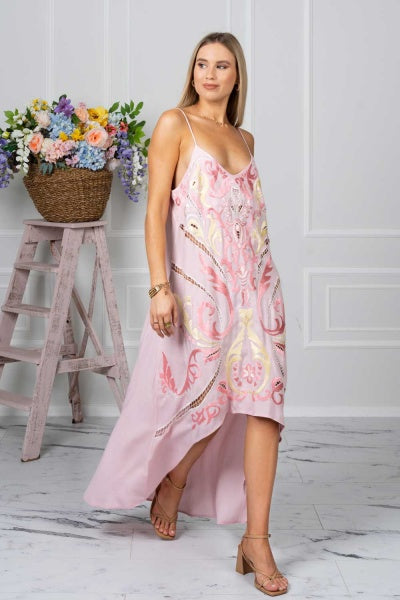 Gisele High Low Slip Dress