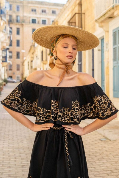 sachin and babi light blue dress Anabella Off The Shoulder Dress – ZAIMARA