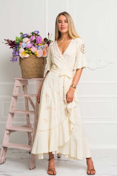white christmas dresses Rhodes Maxi Wrap ZAIMARA white christmas dresses Rhodes Maxi Wrap ZAIMARA