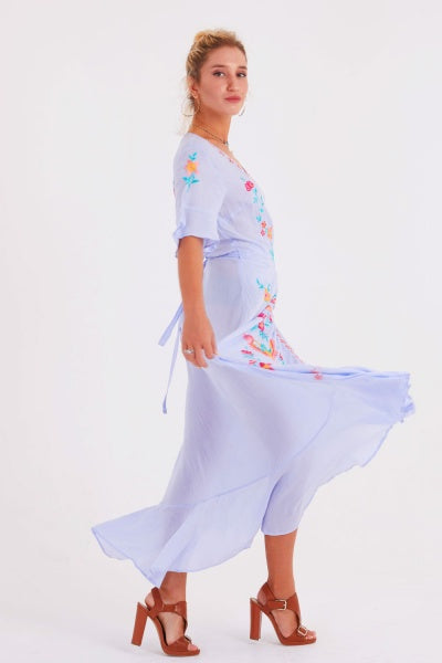 Antibes Maxi Wrap Dress