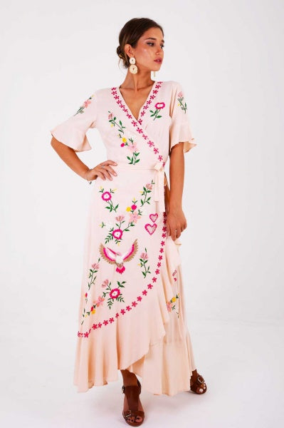 Seorita Maxi Wrap Dress ZAIMARA Seorita Maxi Wrap Dress ZAIMARA