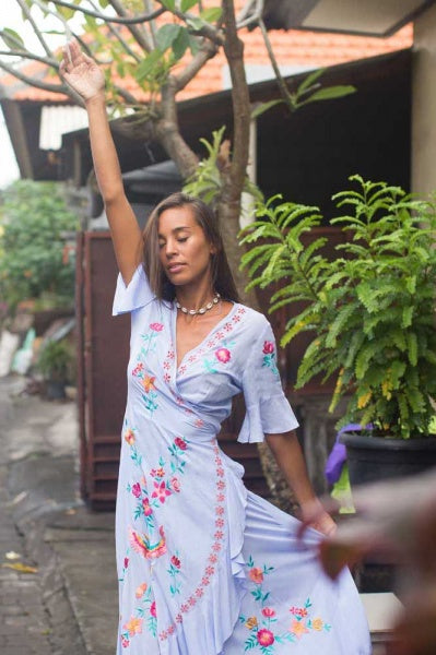 Antibes Maxi Wrap Dress