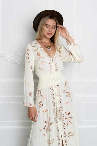 Angelina Dress (Cream)
