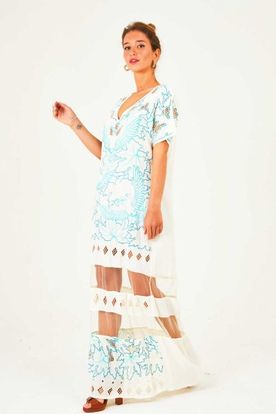 celestial print maxi dress Celestial Nights Maxi Dress