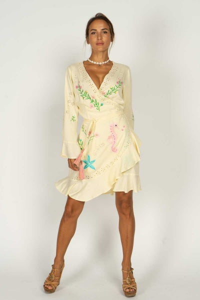 Riviera Mini Wrap Dress