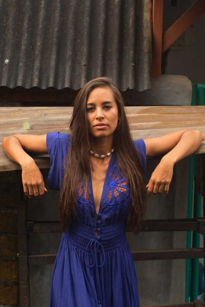 Azafran Gown (Indigo)