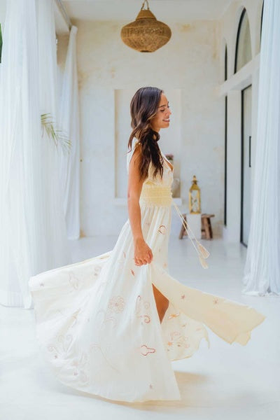 Angelina Gown (Cream) – ZAIMARA