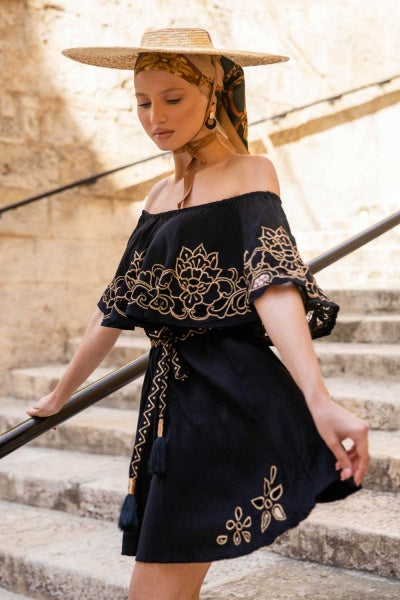 zabbara off the shoulder dress Anabella Off The Shoulder Dress – ZAIMARA