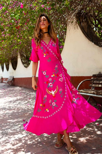 Penelope Maxi Wrap Dress