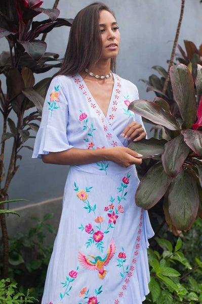 Antibes Maxi Wrap Dress