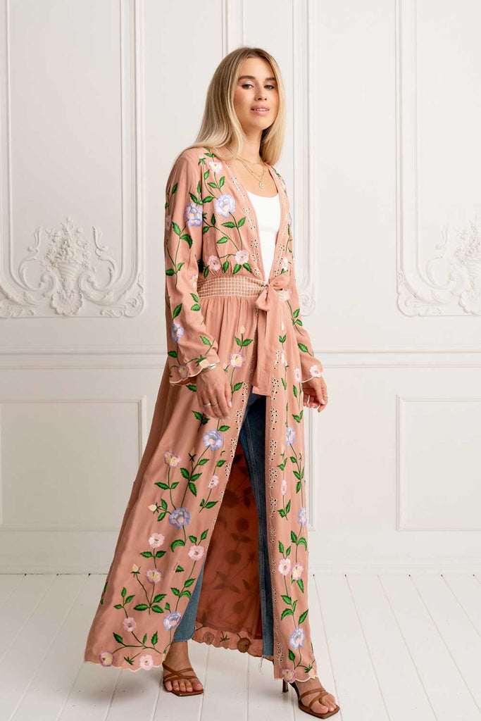 La Vie Es Rose Kimono Duster