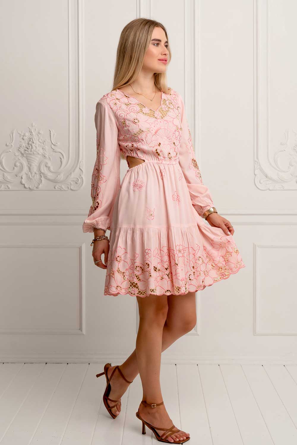 Panama Mini Dress - Lime main image 0