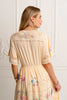 Hummingbird Panel Dress (Vanilla)