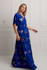 Hummingbird Panel Dress (Blue)