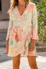 Chania Sunset Mini Wrap Dress