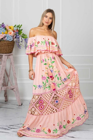 Mykonos Embroidered Dress