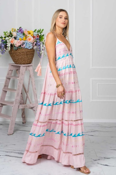 Cinque Terre Embroidered Dress