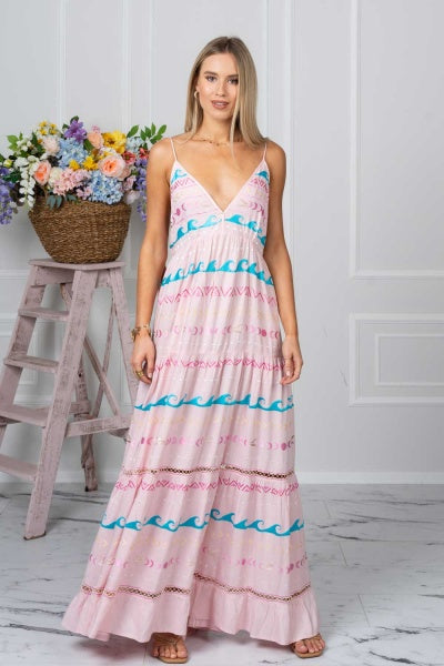 Cinque Terre Embroidered Dress