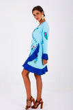 Santorini Mini Wrap Dress