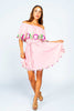 Roses Off The Shoulder Dress