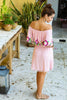 Roses Off The Shoulder Dress