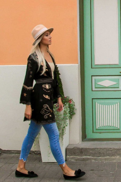 Angelina Kimono Duster Mini