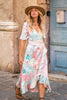 Chania Sunset Maxi Wrap Dress