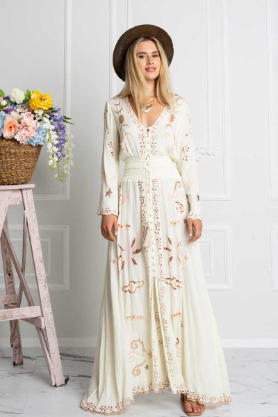 Angelina Dress (Cream)