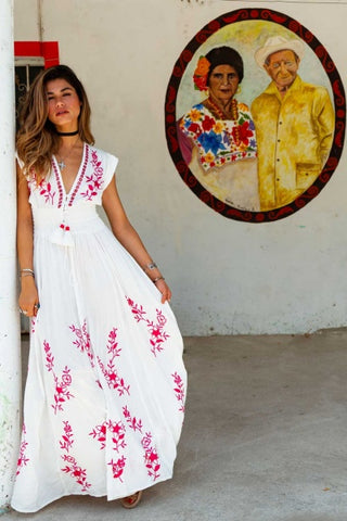 Zoe Embroidered Dress