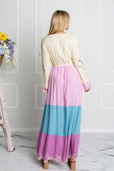 Rainbow Kimono Dress
