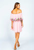 Roses Off The Shoulder Dress