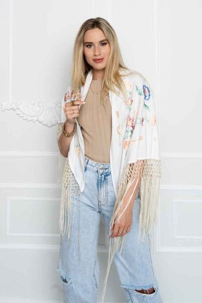 Wanderland Shawl (Ivory)
